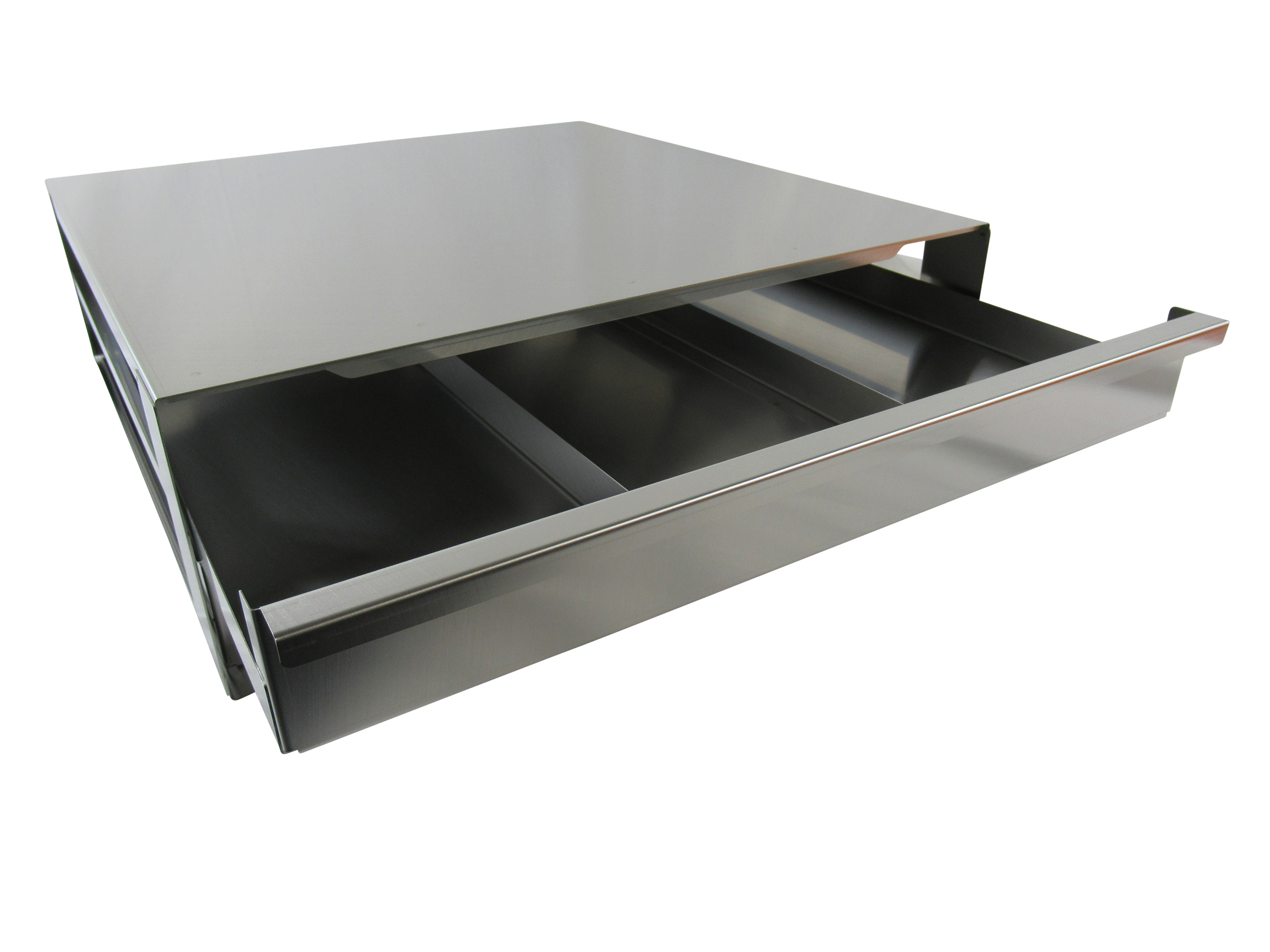 Schrankeinsatz mit Schubladen für 3 Boxen nebeneinander Cryo Probenlagerung